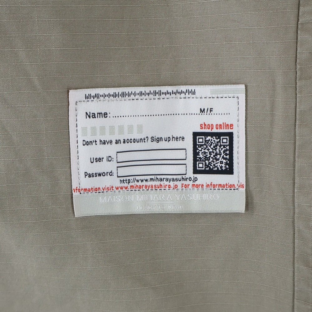 MAISON MIHARAYASUHIRO(メゾンミハラヤスヒロ) FOUR LEGS SHORTS フォーレッグショーツ ドッキング ベージュ/カーキ A14PT042