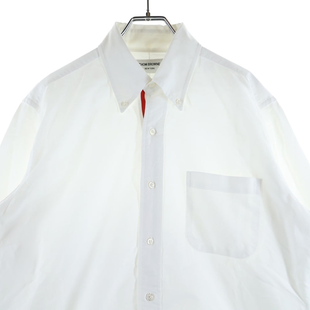 THOM BROWNE(トムブラウン) トリコロールオックスフォードBDシャツ ホワイト MWL010E-00139100