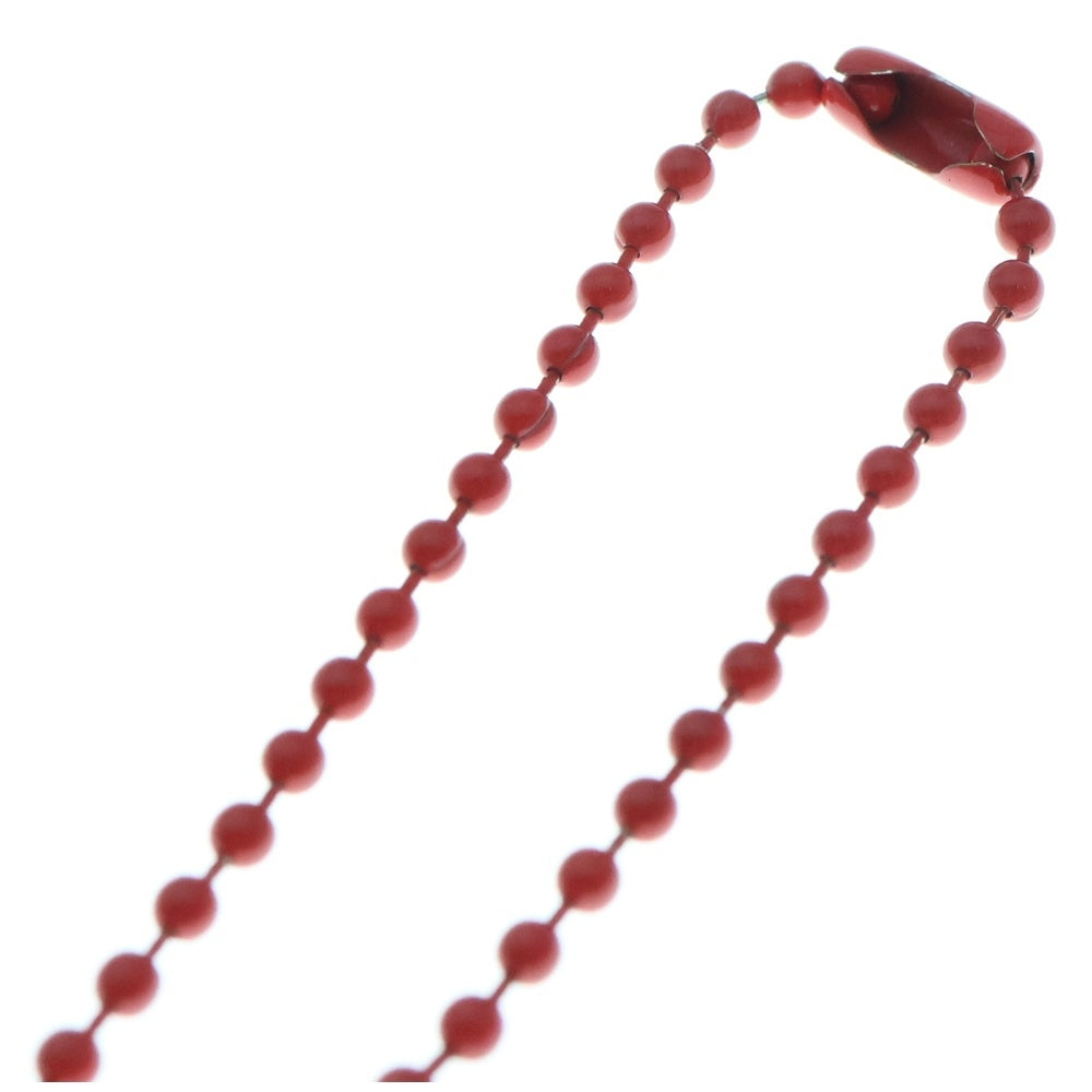 CHROME HEARTS(クロムハーツ) RUBBER CH CRS SML スモールCHクロス ラバーネックレス シリコン レッド BCA306