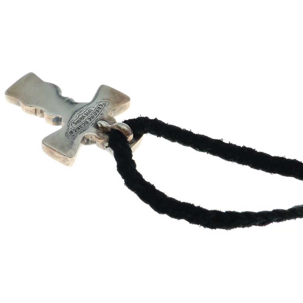 CHROME HEARTS(クロムハーツ) CELTIC CROSS XS ケルティッククロス LEATHER BRAID スクロールレザーブレード シルバー