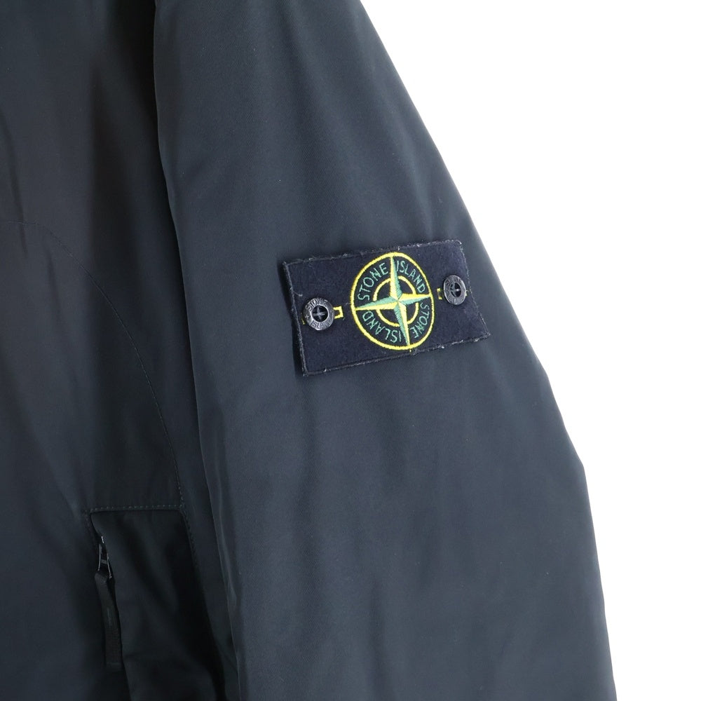 STONE ISLAND(ストーンアイランド) MICRO TWILL JACKET 791541826 V0020 マイクロツイル プリマロフト フード付きダウンジャケット ブラック