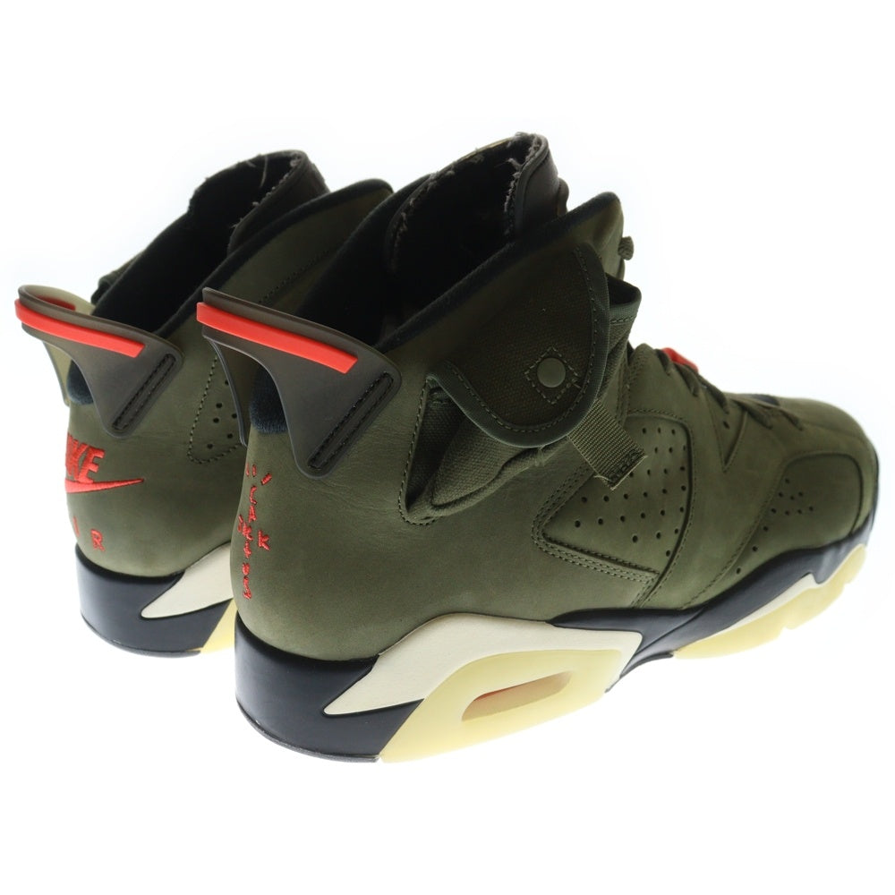 NIKE(ナイキ) ×TRAVIS SCOTT AIR JORDAN 6 RETRO SP CN1084-200 トラヴィススコット エアジョーダン6 ハイカットスニーカー カーキ US13/31.0cm