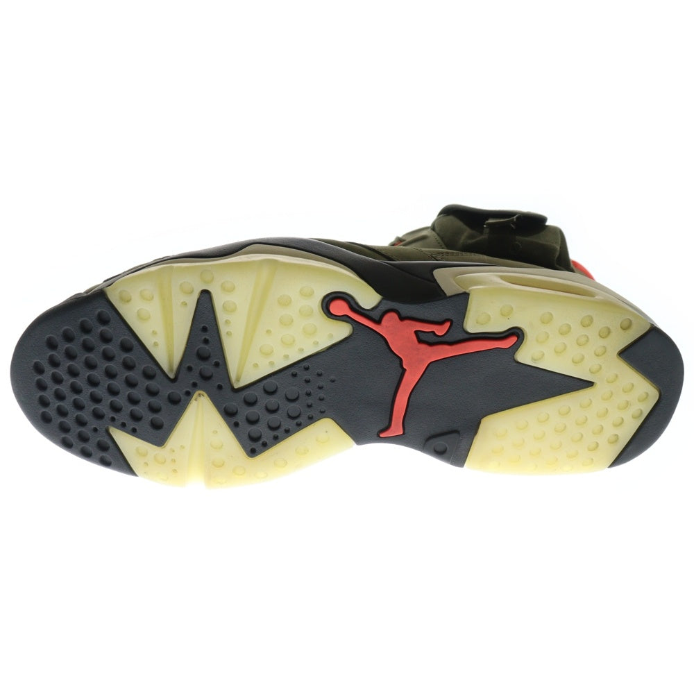 NIKE(ナイキ) ×TRAVIS SCOTT AIR JORDAN 6 RETRO SP CN1084-200 トラヴィススコット エアジョーダン6 ハイカットスニーカー カーキ US13/31.0cm