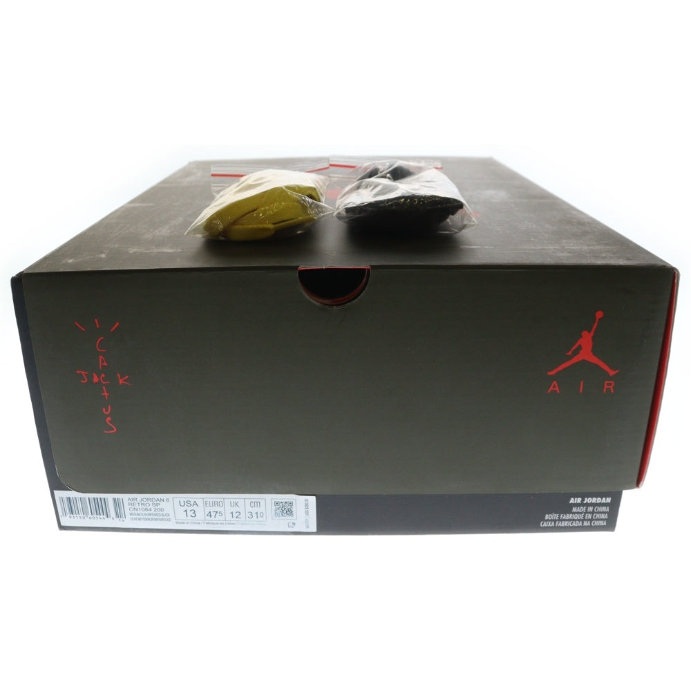 NIKE(ナイキ) ×TRAVIS SCOTT AIR JORDAN 6 RETRO SP CN1084-200 トラヴィススコット エアジョーダン6 ハイカットスニーカー カーキ US13/31.0cm