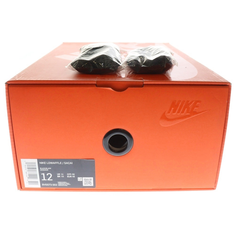 NIKE(ナイキ) ×SACAI LDV WAFFLE TRIPLE BLACK BV0073-002 サカイ LDV ワッフル ローカットスニーカー ブラック US12/30.0cm