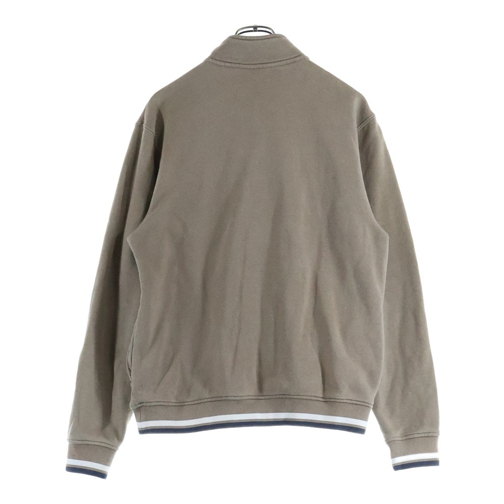HUF(ハフ) SHADOW SERIF 1/4 ZIP MOCKNECK FL00157 ハーフジップ スウェット トレーナー ベージュ