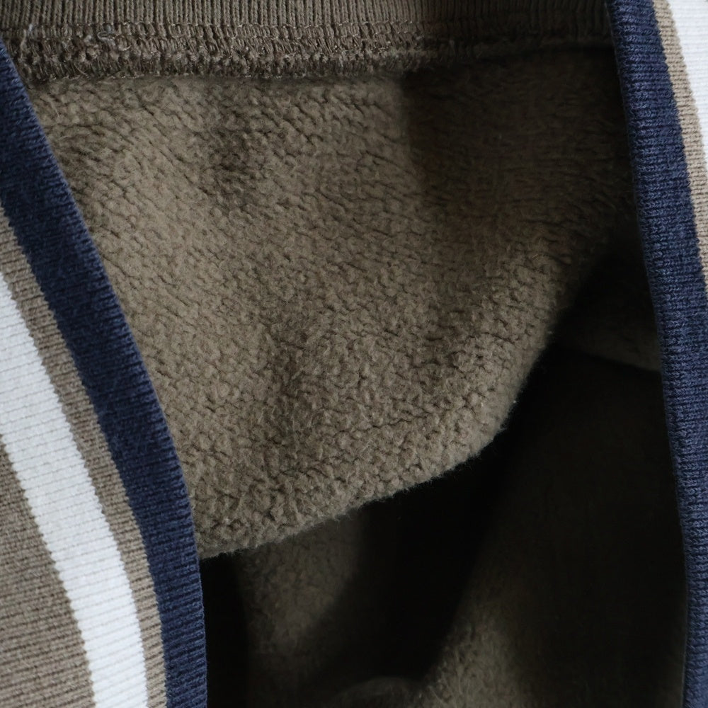 HUF(ハフ) SHADOW SERIF 1/4 ZIP MOCKNECK FL00157 ハーフジップ スウェット トレーナー ベージュ