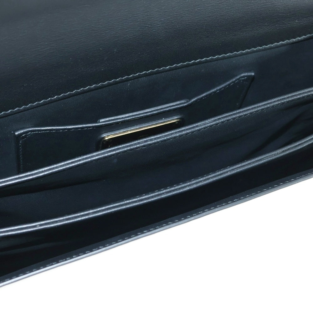 Salvatore Ferragamo(サルヴァトーレ フェラガモ) レザー ショルダーバッグ レディース グリーン/ホワイト DY-21 F659