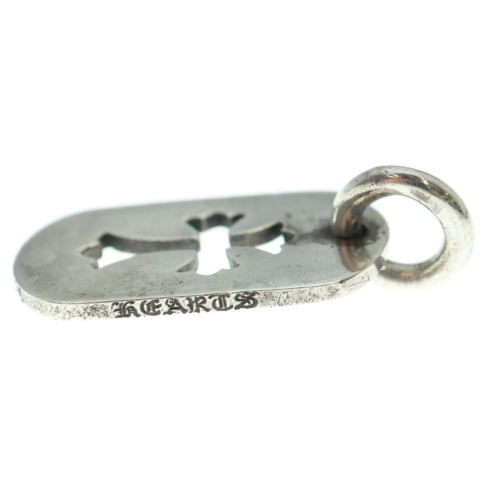 CHROME HEARTS(クロムハーツ) D TAG SML CO CRS OLD オールドカットアウトクロスドッグタグ スモール ペンダントトップ シルバー