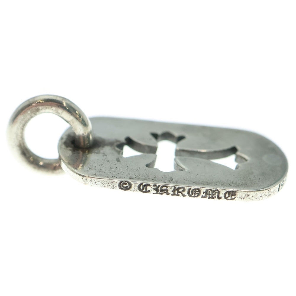 CHROME HEARTS(クロムハーツ) D TAG SML CO CRS OLD オールドカットアウトクロスドッグタグ スモール ペンダントトップ シルバー