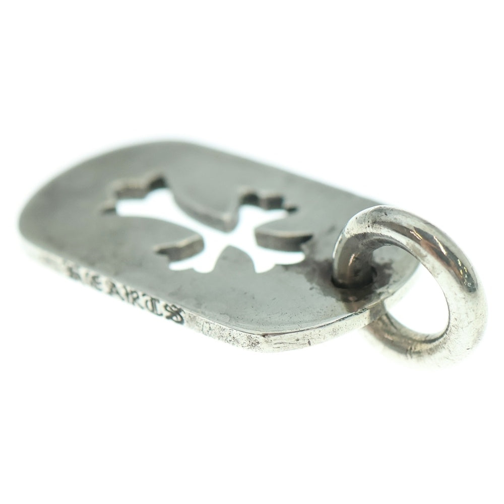 CHROME HEARTS(クロムハーツ) D TAG SML CO CRS OLD オールドカットアウトクロスドッグタグ スモール ペンダントトップ シルバー