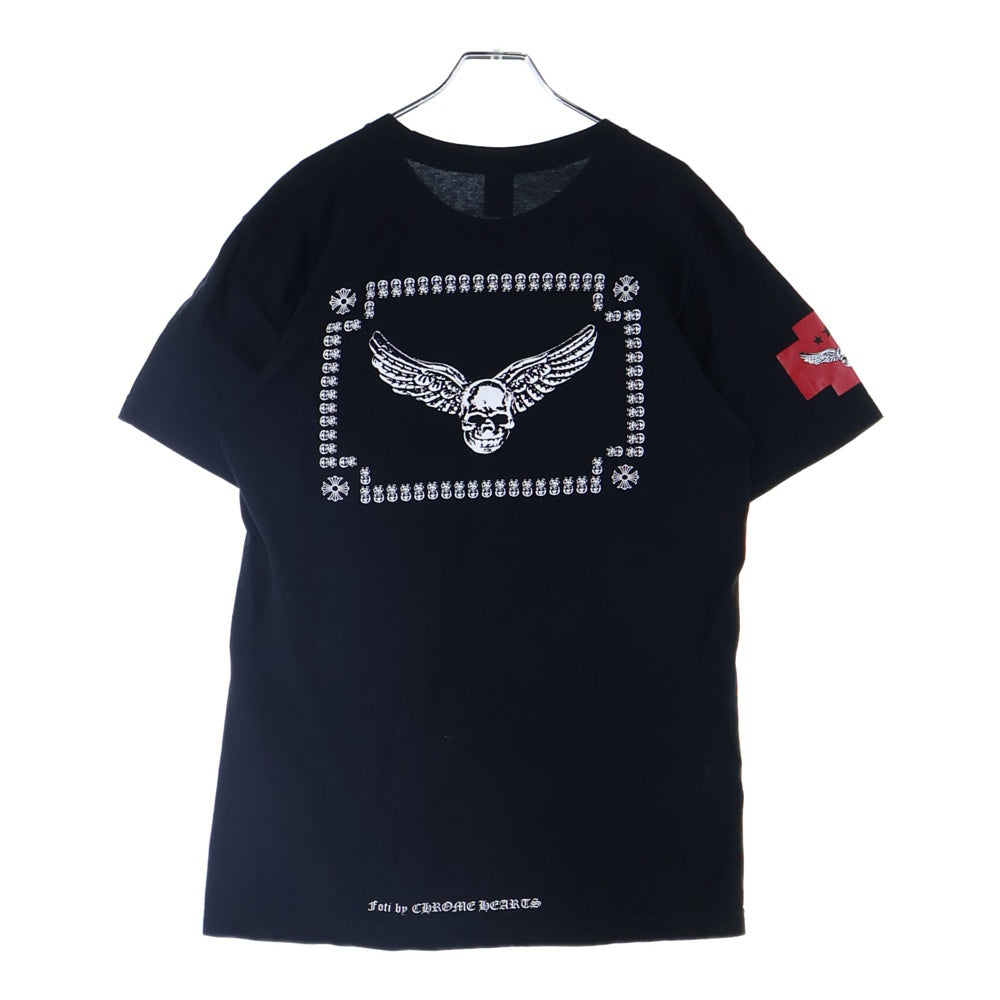 CHROME HEARTS(クロムハーツ) FOTI S/S TEE フォティ マハリア ロゴプリント 半袖Tシャツ ブラック