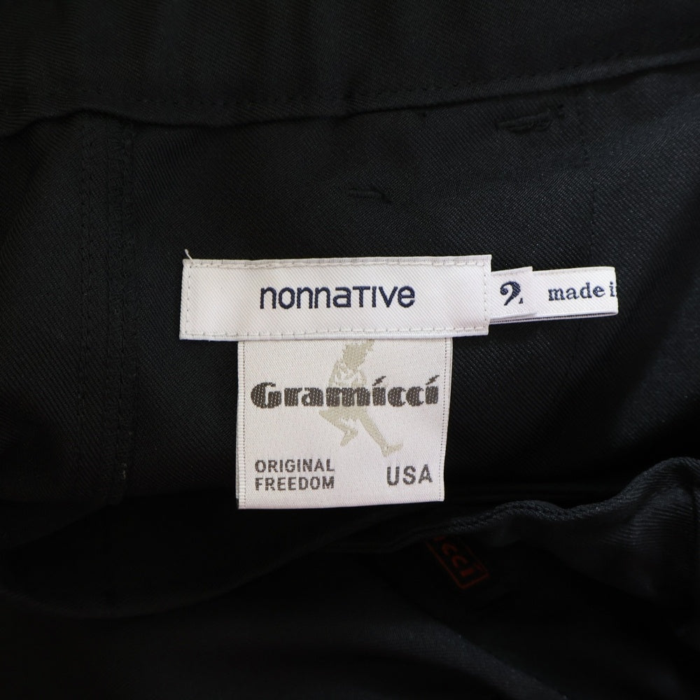 nonnative(ノンネイティブ) 21SS ×GRAMICCI WALKER ANKLE CUT EASY SLACKS POLY TWILL NN-P3988 グラミチ ウォーカー アンクル カット イージー スラックス ポリ ツイル テーパードパンツ