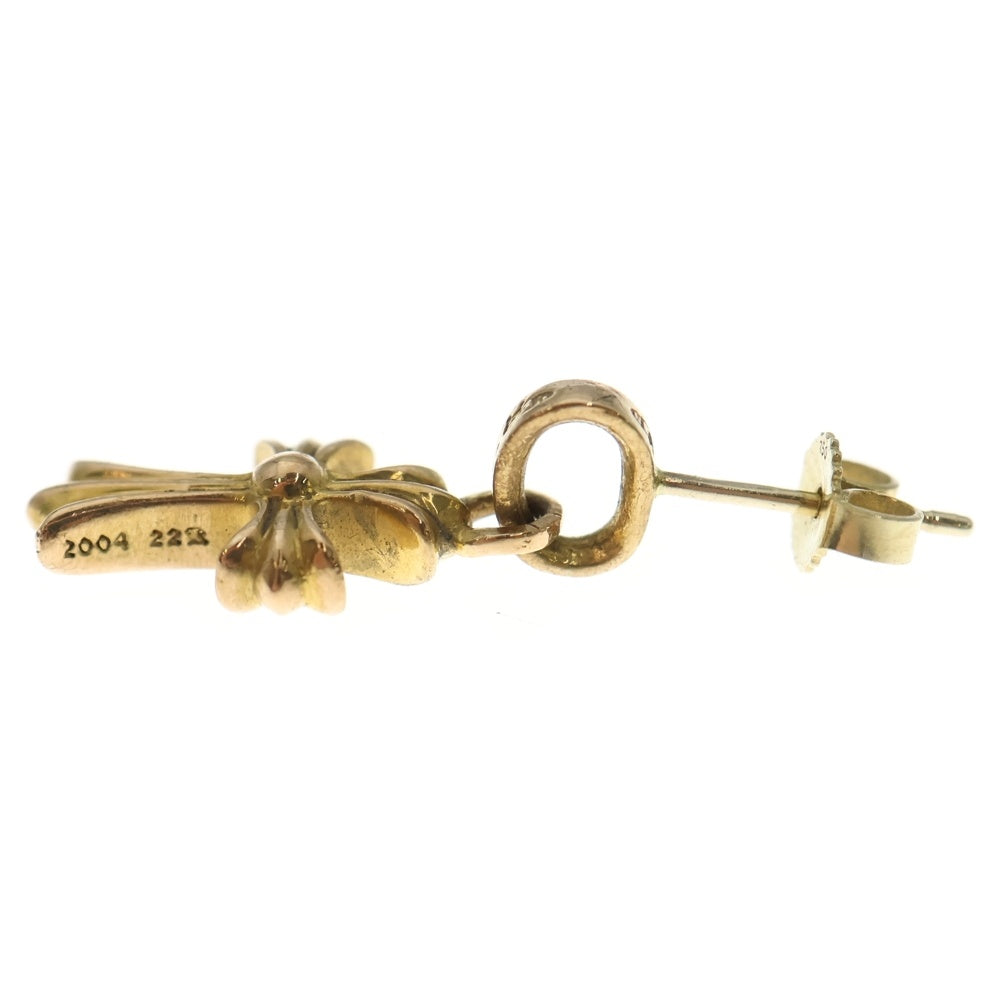 CHROME HEARTS(クロムハーツ) 22K BBY F PPRCHN P/DIA ベイビーファットクロス ドロップピアス PAVEダイヤ ゴールド BCA018