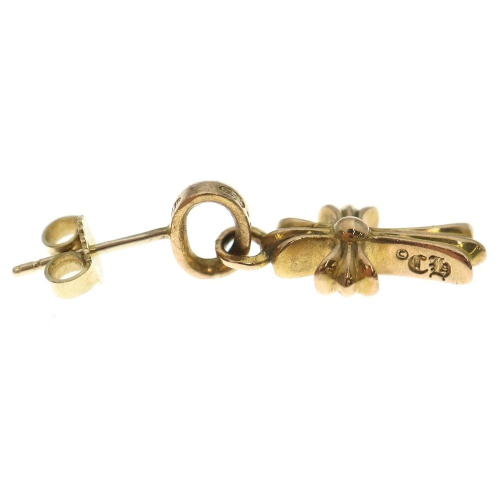 CHROME HEARTS(クロムハーツ) 22K BBY F PPRCHN P/DIA ベイビーファットクロス ドロップピアス PAVEダイヤ ゴールド BCA018