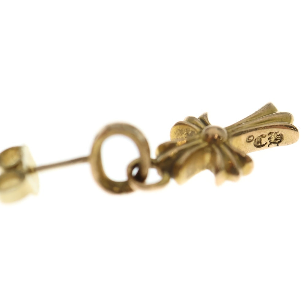 CHROME HEARTS(クロムハーツ) 22K BBY F PPRCHN P/DIA ベイビーファットクロス ドロップピアス PAVEダイヤ ゴールド BCA018