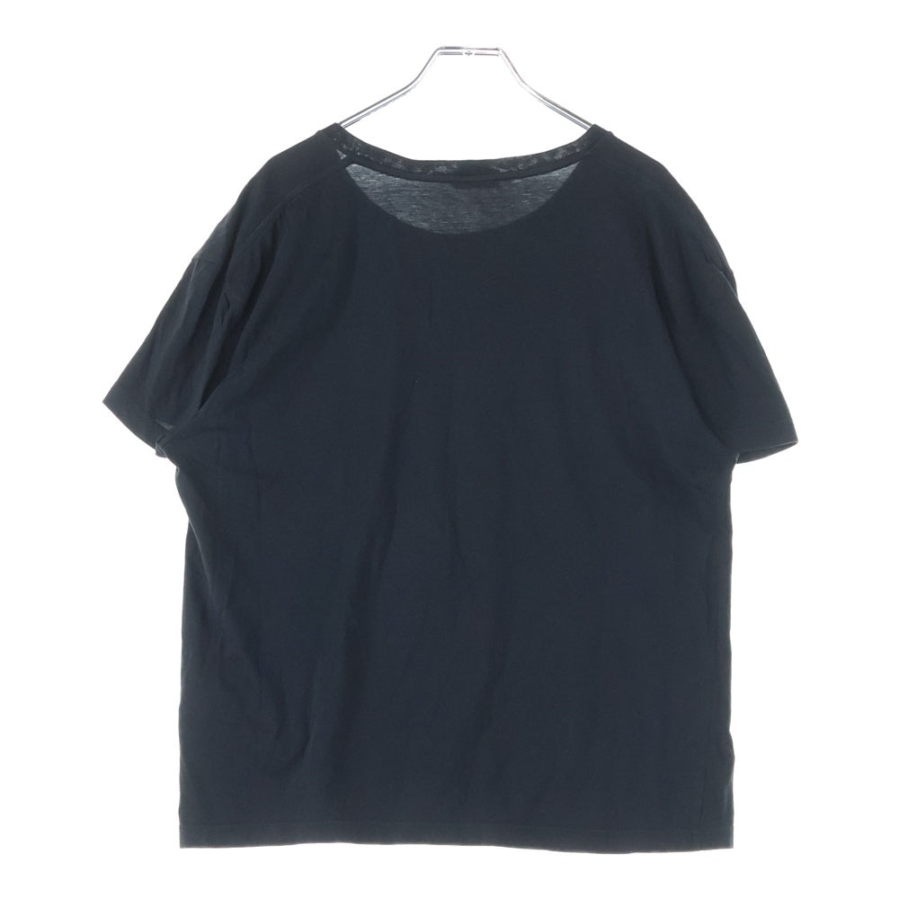 CELINE(セリーヌ) フロント ロゴプリント クルーネック半袖Tシャツ ブラック X008370E