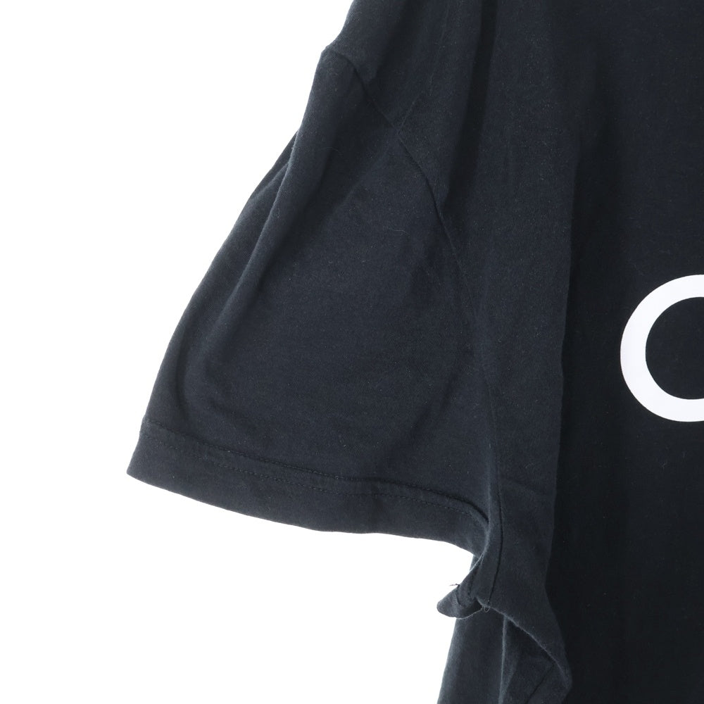 CELINE(セリーヌ) フロント ロゴプリント クルーネック半袖Tシャツ ブラック X008370E
