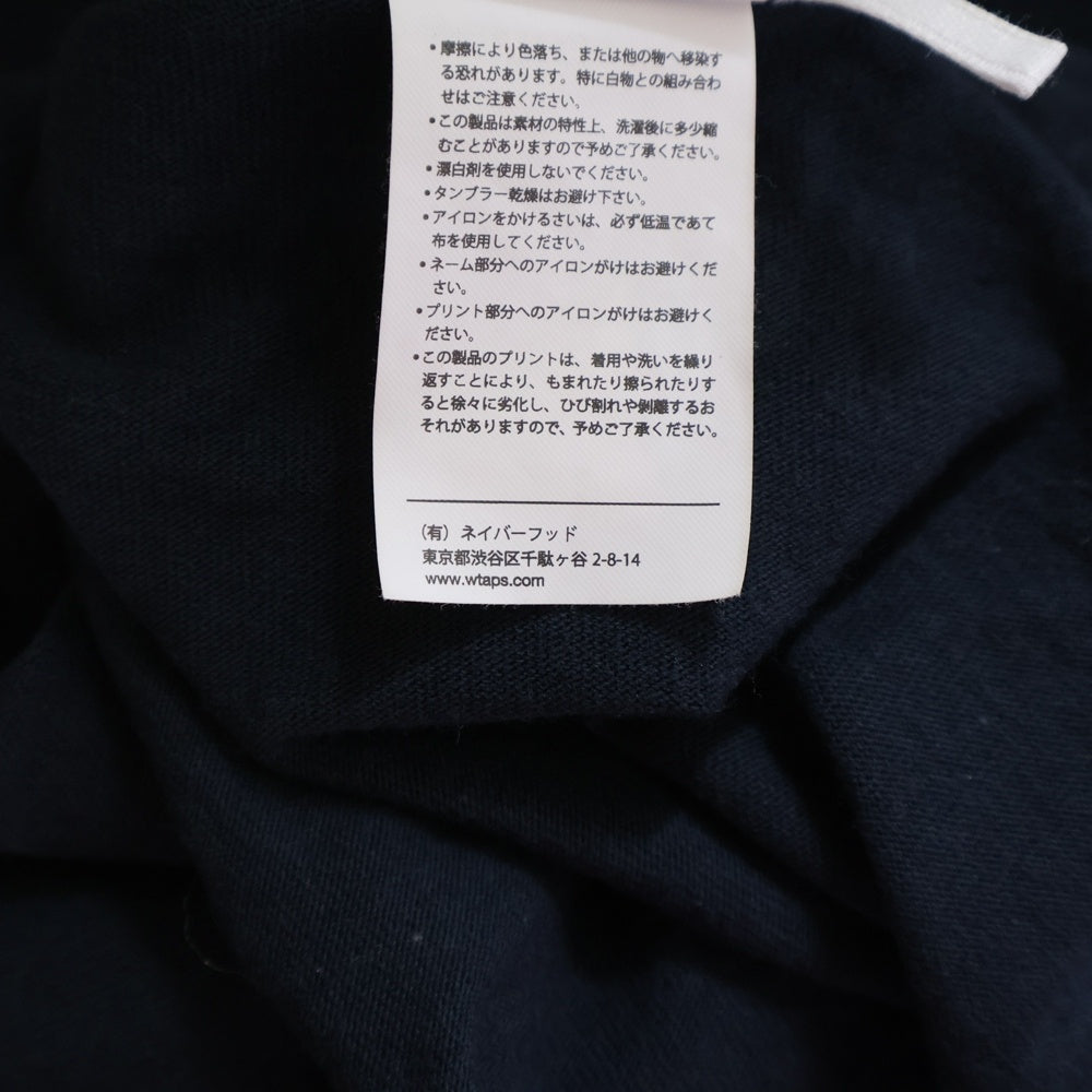 WTAPS(ダブルタップス) 25SS FORTLESS S/S フォートレス バッグプリント半袖カットソー ネイビー