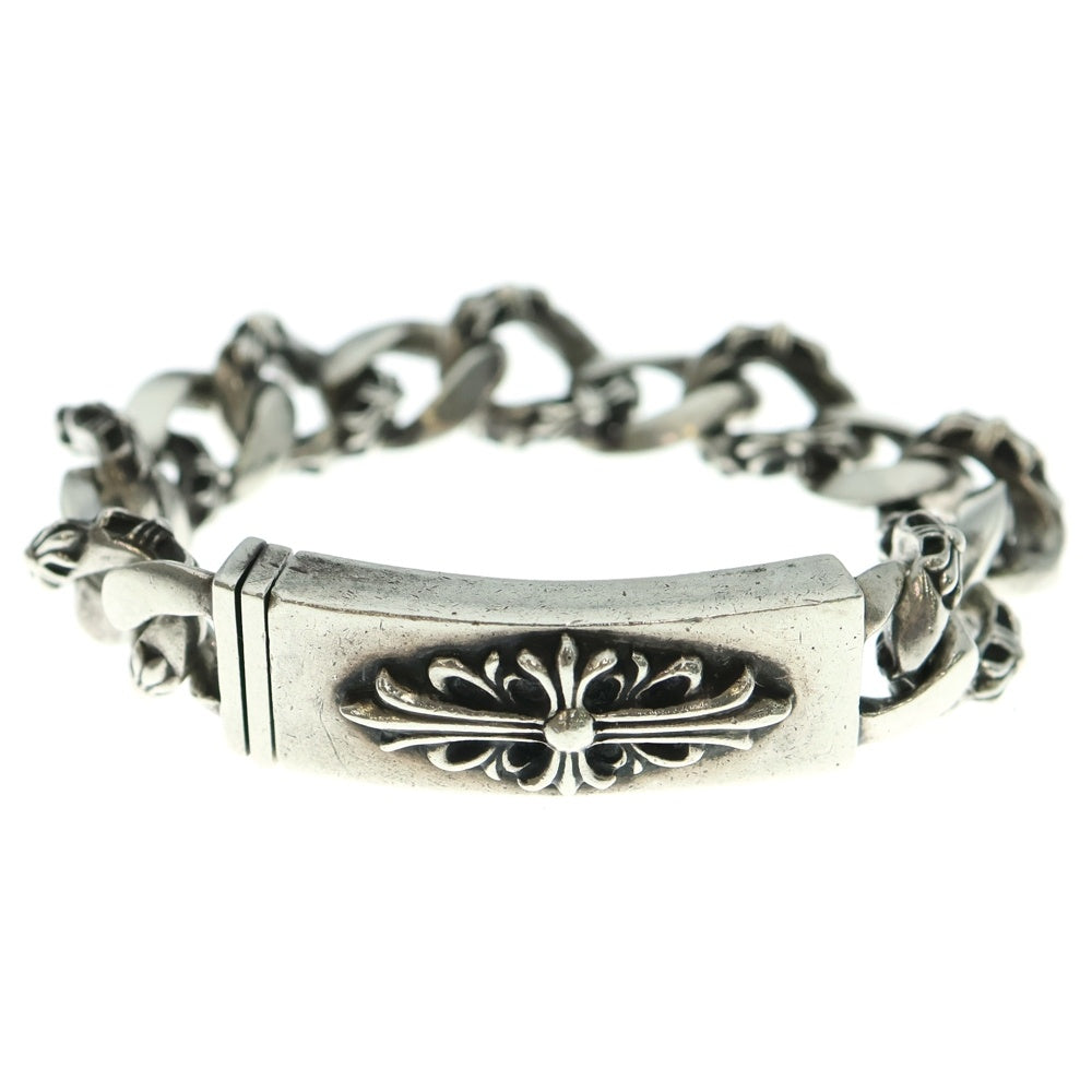 CHROME HEARTS(クロムハーツ) ID FLORAL CRS フローラルクロスIDファンシーリンク ブレスレット 13LINK