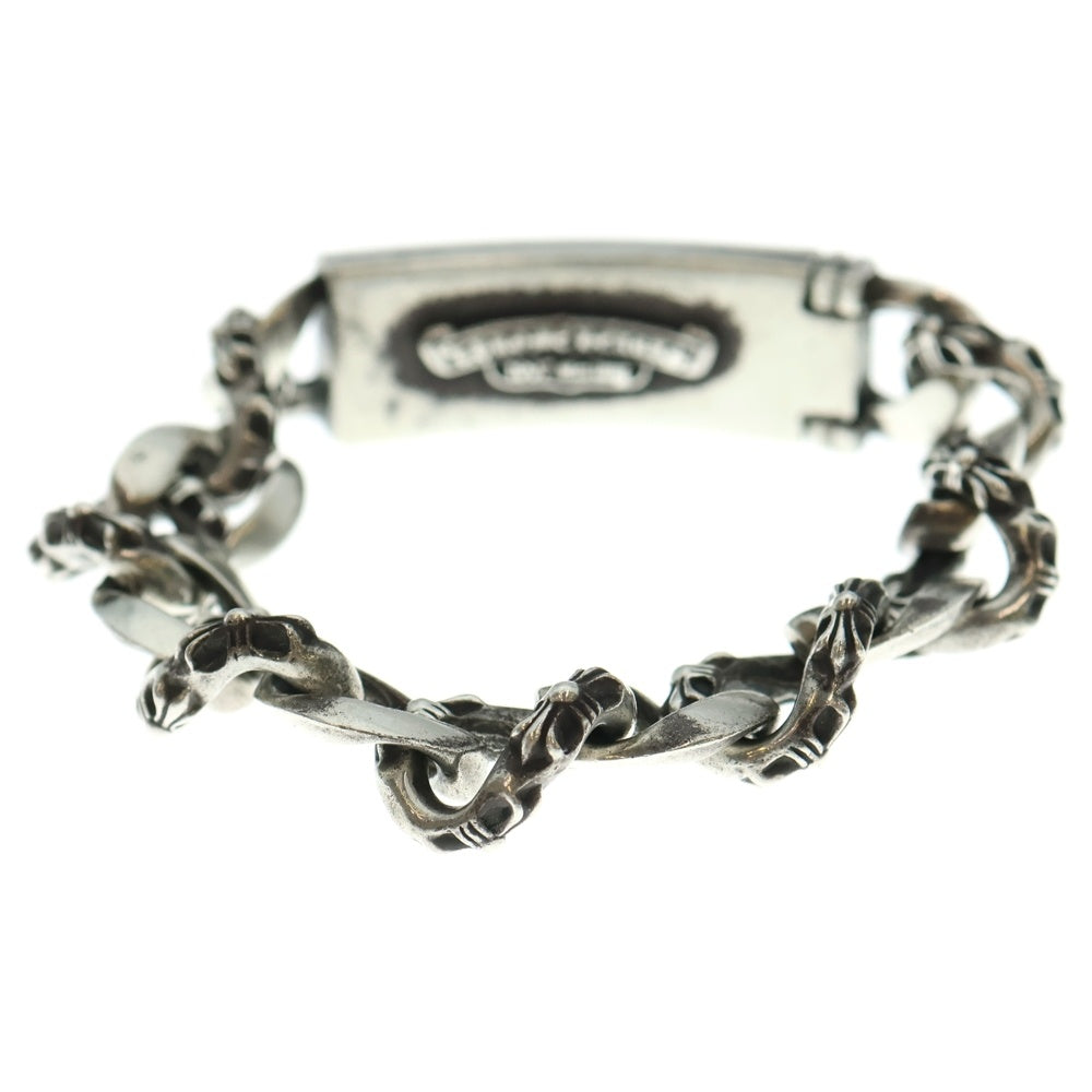 CHROME HEARTS(クロムハーツ) ID FLORAL CRS フローラルクロスIDファンシーリンク ブレスレット 13LINK
