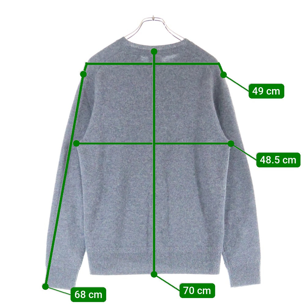 BURBERRY(バーバリー) TBロゴクルーネックニット セーター カシミヤ グレー 8033176/70F