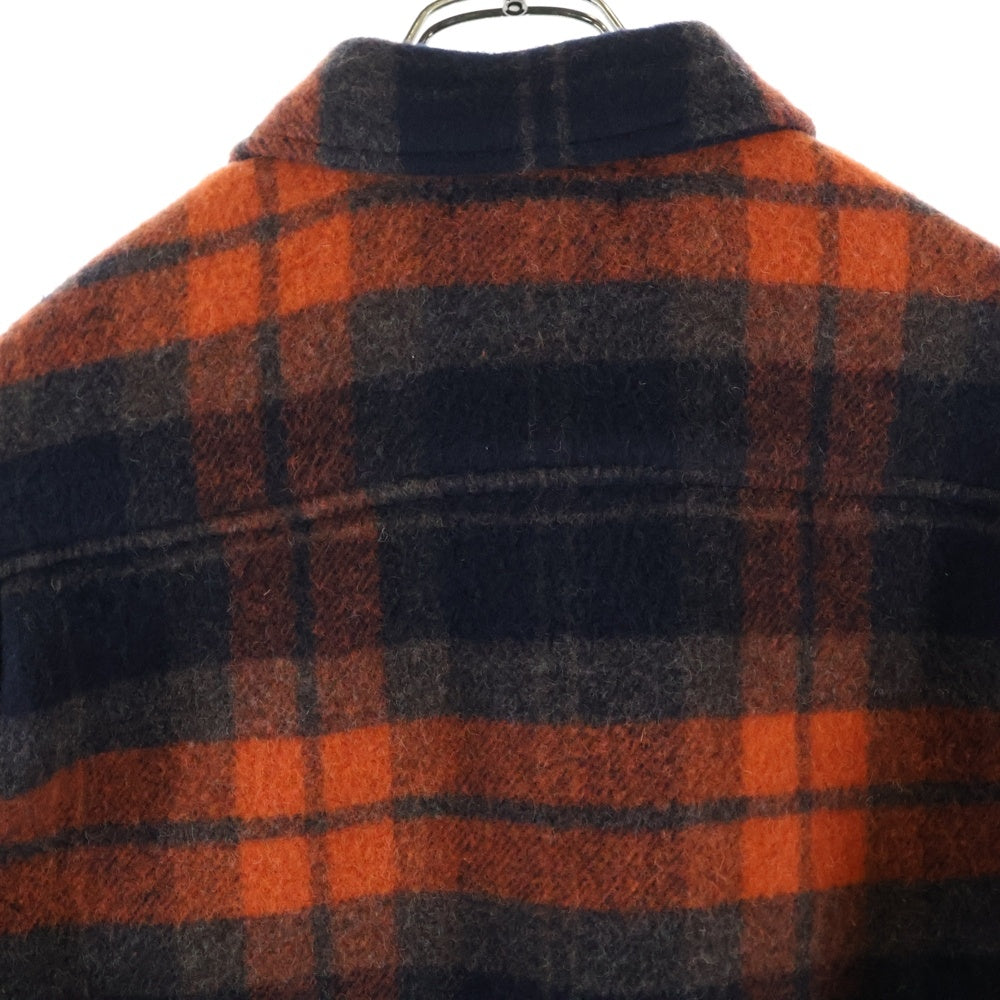 WTAPS(ダブルタップス) 24AW JACKET WOPL. MOSSER. TEXTILE ウールチェックシャツ ブラウン 242WVDT-JKM04