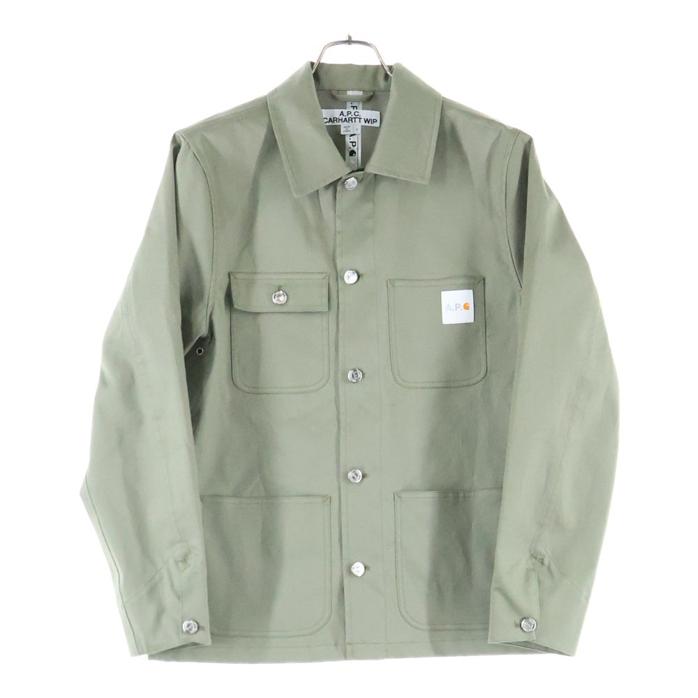 A.P.C(アーペーセー) ×Carhartt VESTE MISHIGUENE JACKET ミリタリーカーキジャケット 20E2-COEBS-H02613 オリーブ