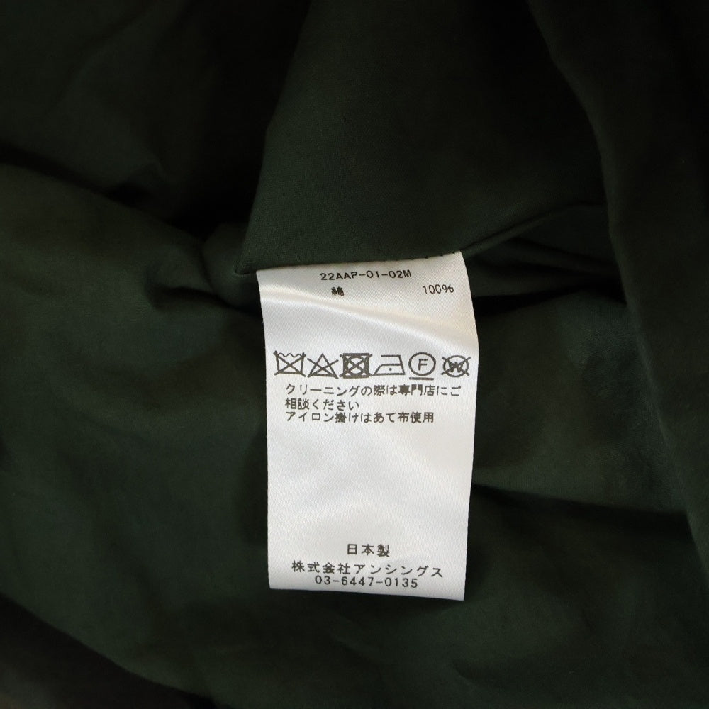 A.PRESSE(アプレッセ) 22AW M-65 Mods Coat モッズコート ミリタリージャケット 22AAP-01-02M グリーン
