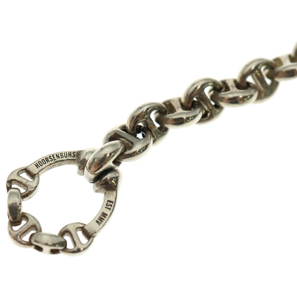 HOORSENBUHS(ホーセンブース) 5MM OPEN-LINK BRACELET 6Pダイヤモンド オープンリンク ブレスレット 8インチ シルバー