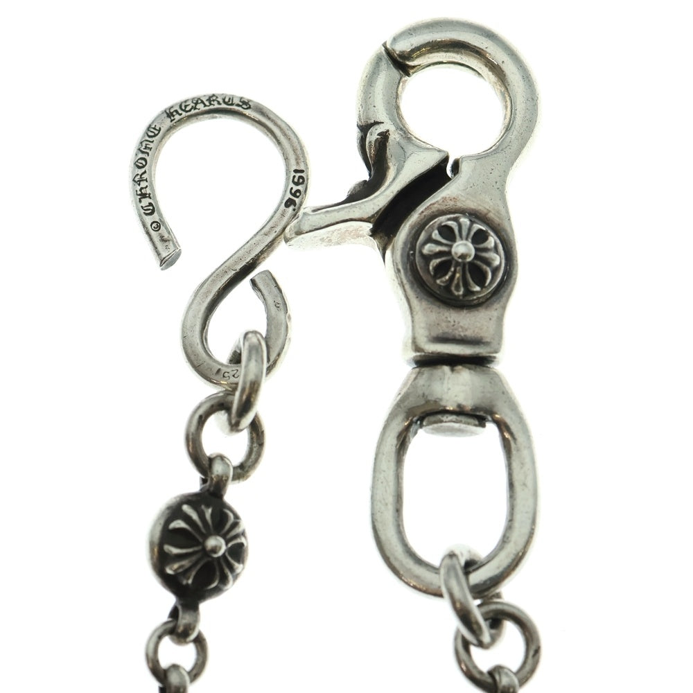 CHROME HEARTS(クロムハーツ) 2BALL SHORT-S/1クリップショート#2クロスボール ウォレットチェーン シルバー BCA063