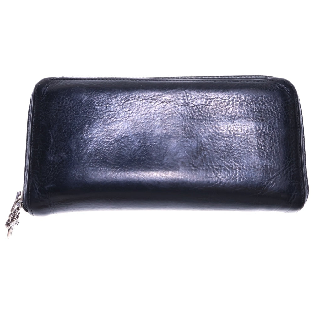 CHROME HEARTS(クロムハーツ) REC F ZIP 3クロス ラウンドジップレザーウォレット 財布 ブラック BCA368
