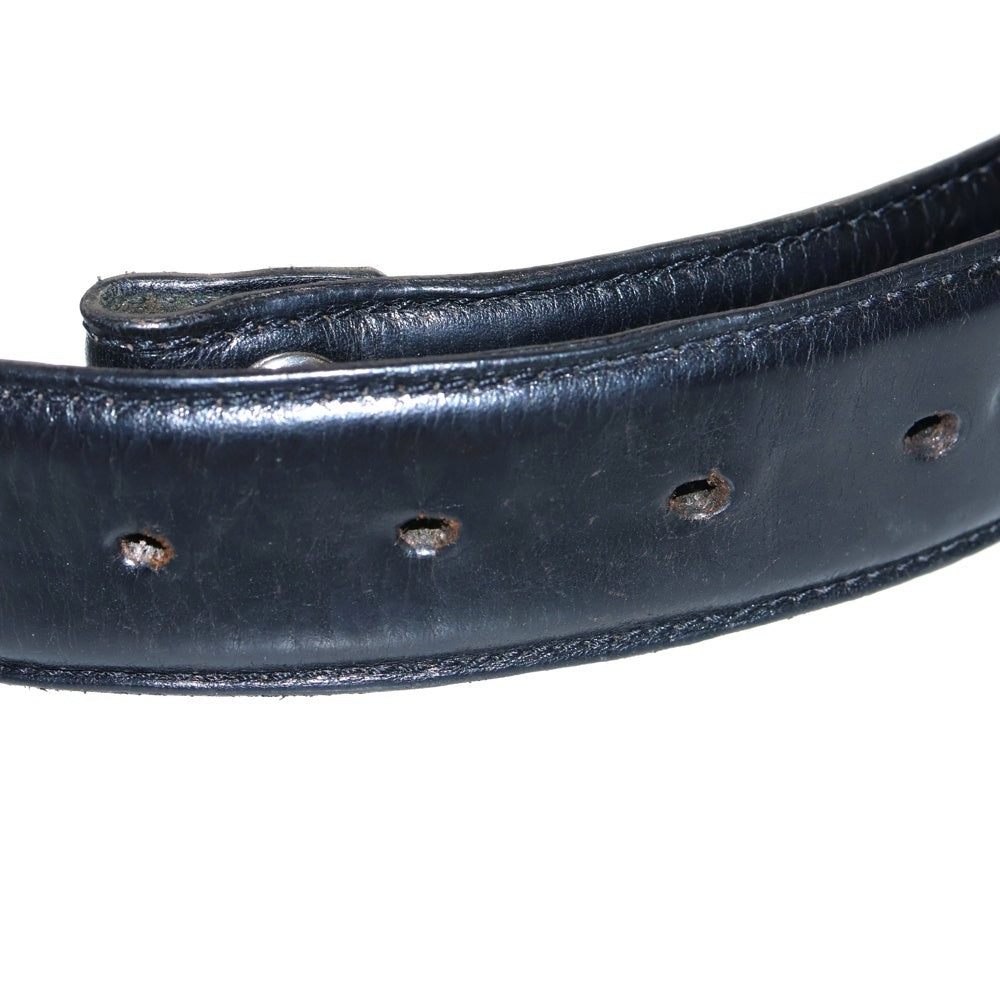 CHROME HEARTS(クロムハーツ) 1.5 STRAP 1.5inch フローラルリベッツ レザーベルト ブラック