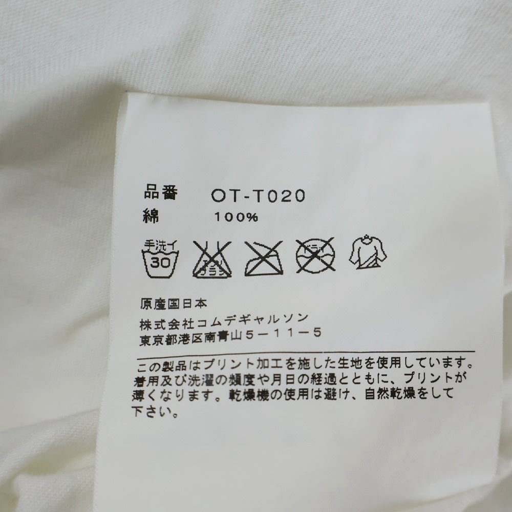 CHROME HEARTS(クロムハーツ) ×COMME des GARCONS クリスマス限定 コムデギャルソン フロントロゴ 半袖Tシャツ カットソー ホワイト OT-T020