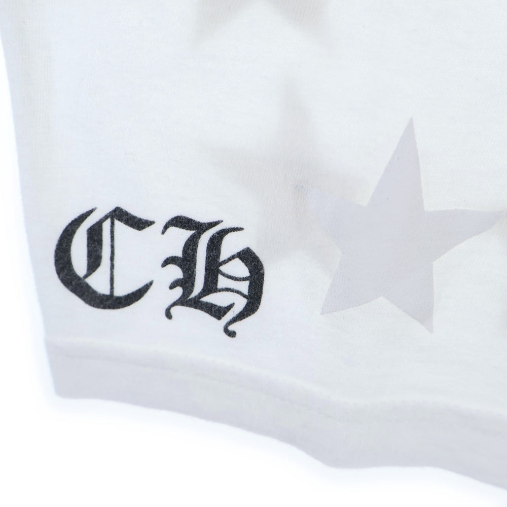CHROME HEARTS(クロムハーツ) ホースシュー スタープリント 半袖Tシャツカットソー ホワイト