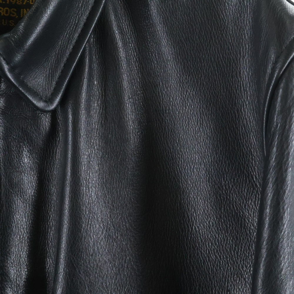 SUPREME(シュプリーム) ×SCHOTT TYPE A-2 Leather Jacket ショット ライダース レザージャケット ブラック