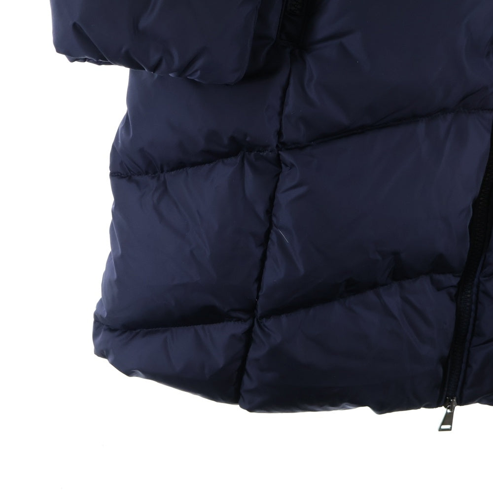 MONCLER(モンクレール) 18AW HIRONDELLE D20934934520 54155 イロンデール ファー付きジップアップロングダウンコート レディース ブラック