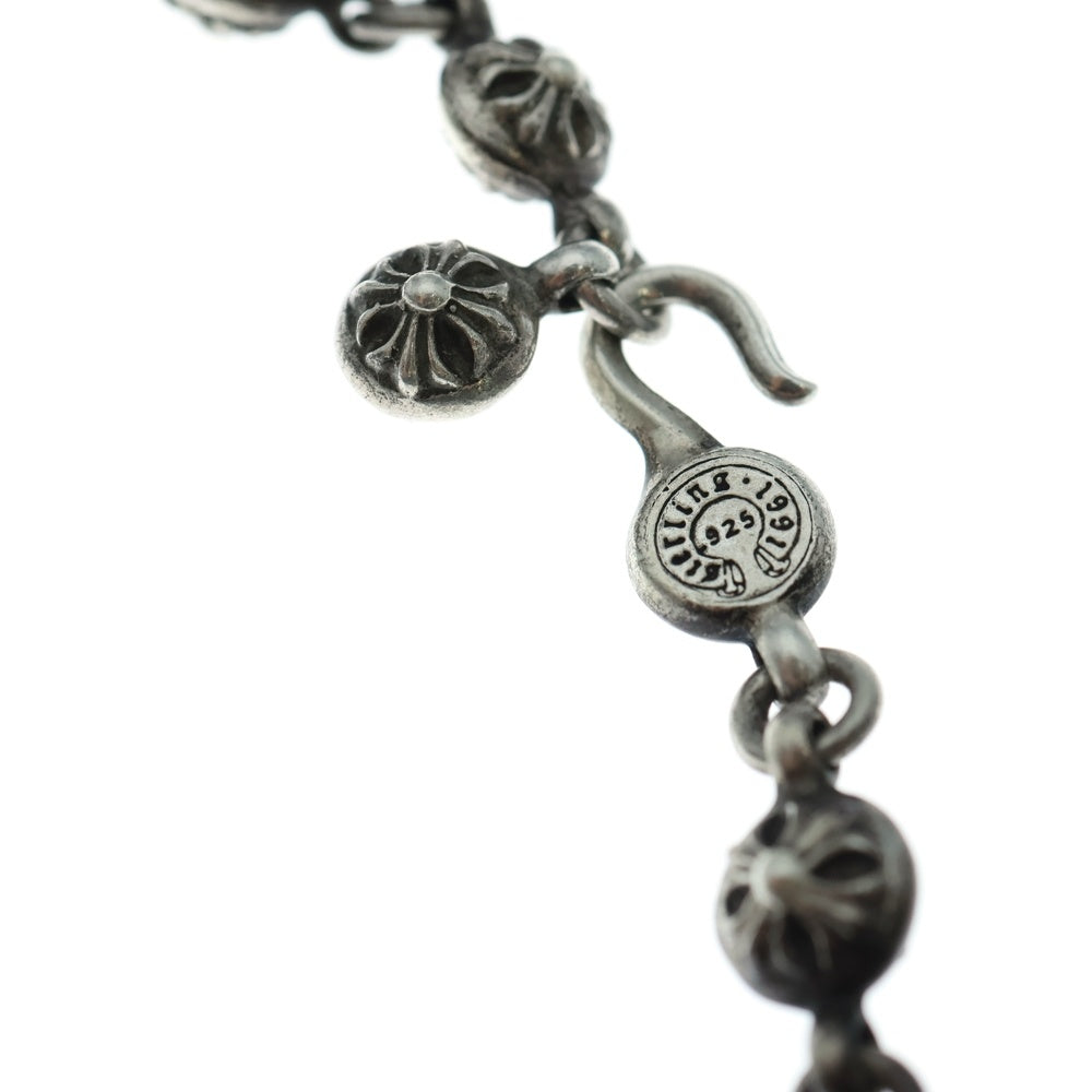 CHROME HEARTS(クロムハーツ) #1 CRSBL CHN SML CH CRS クロスボールチェーン スモールCHクロス ネックレス シルバー BCA193