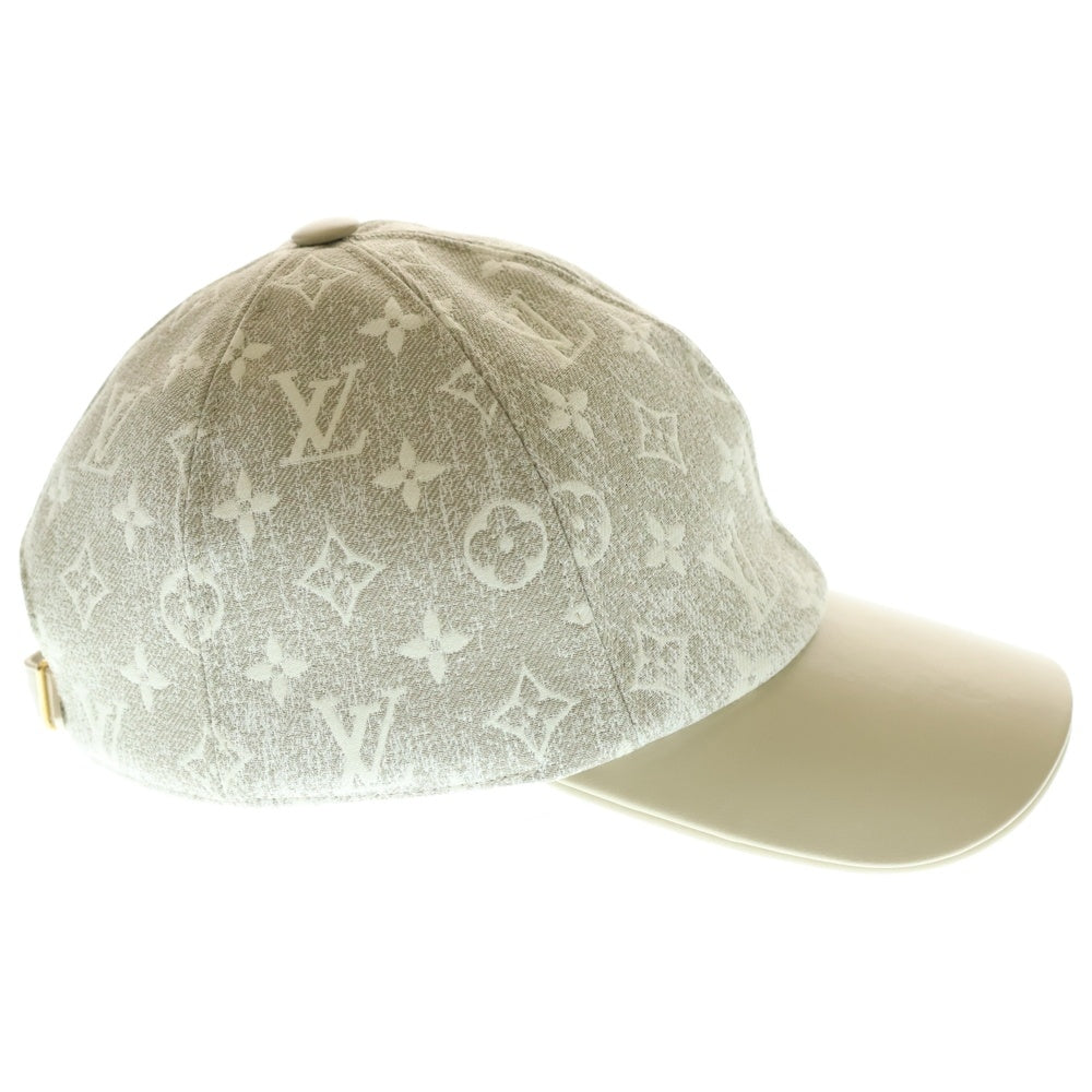 LOUIS VUITTON(ルイヴィトン) モノグラム ジャガードデニム キャップ M7059M ホワイト/ベージュ