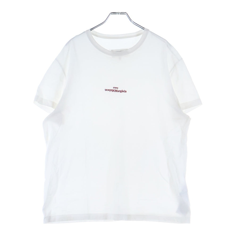 Maison Margiela 10(メゾン マルジェラ) 21SS 反転ロゴ刺繍半袖Tシャツ S30G0701 S22816 ホワイト