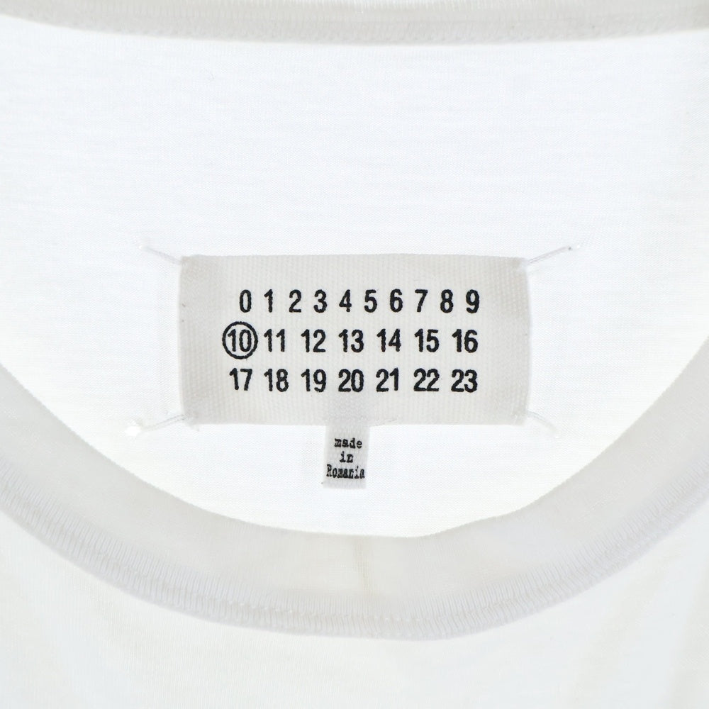 Maison Margiela 10(メゾン マルジェラ) 21SS 反転ロゴ刺繍半袖Tシャツ S30G0701 S22816 ホワイト