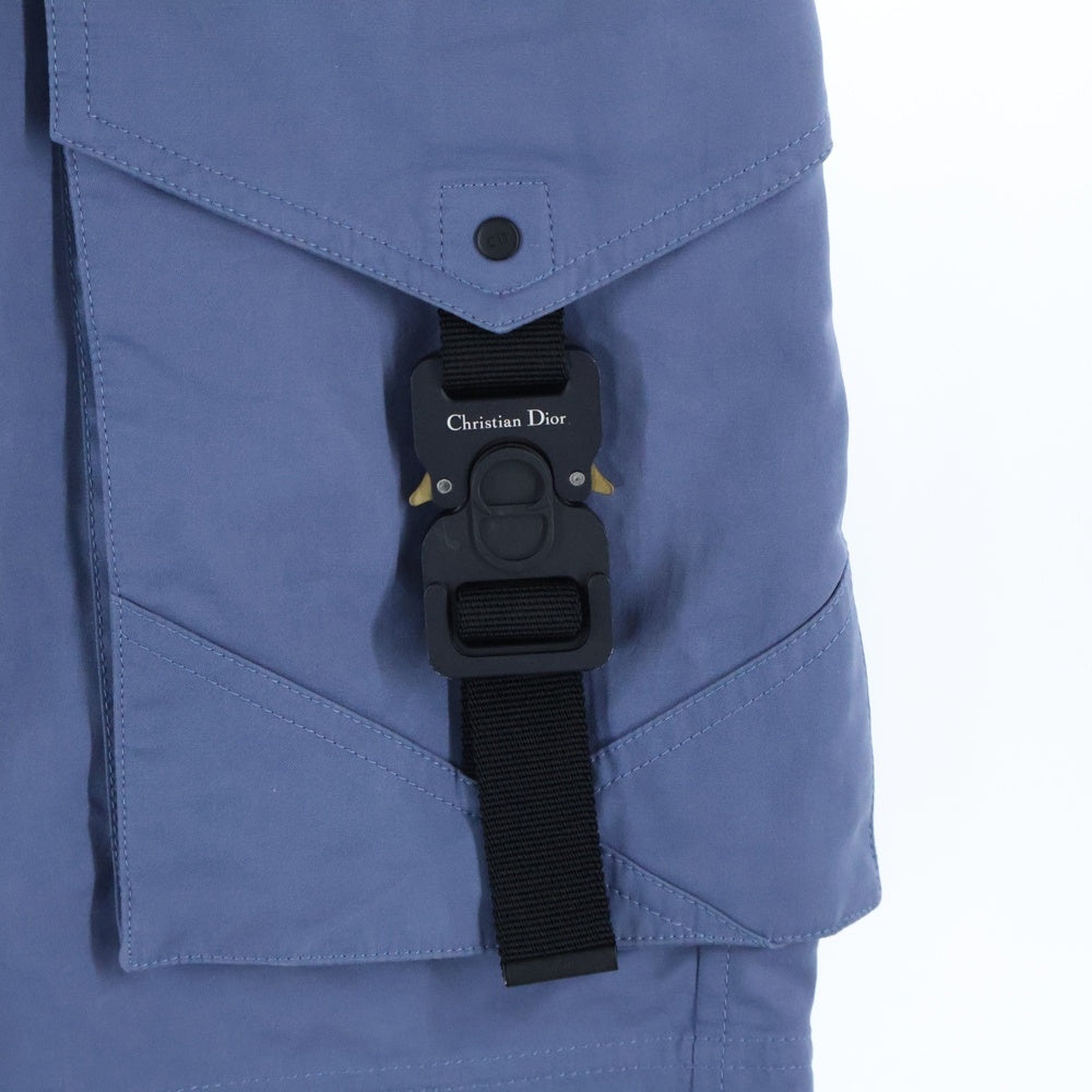 DIOR(ディオール) ×ALYX 21SS コットンファイユCDバックルショーツ ブルー 193C151A4451