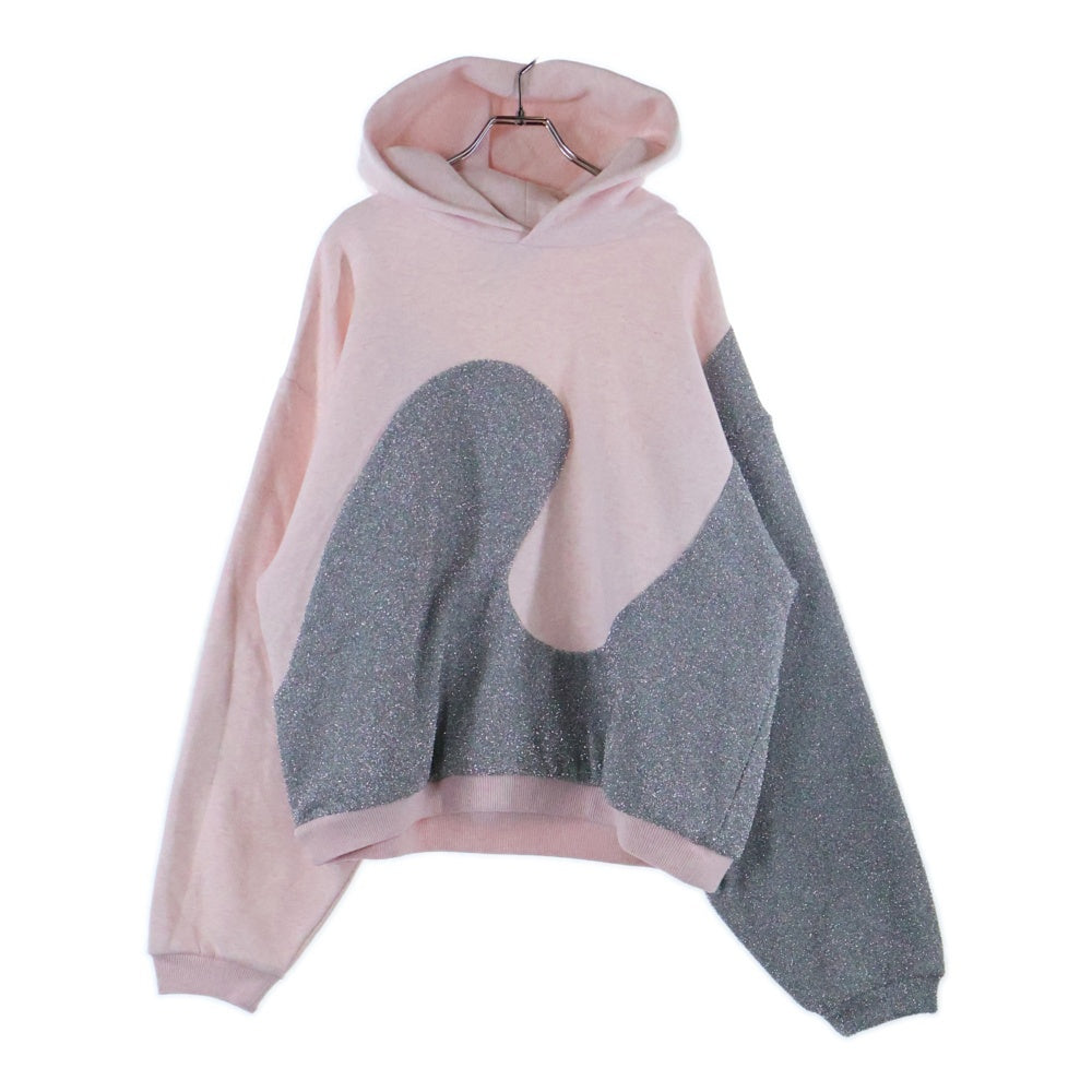 DIOR(ディオール) ×ERL 23SS Hooded Sweatshirt フーデッドスウェットシャツ シルバー/ピンク 313J646A0815