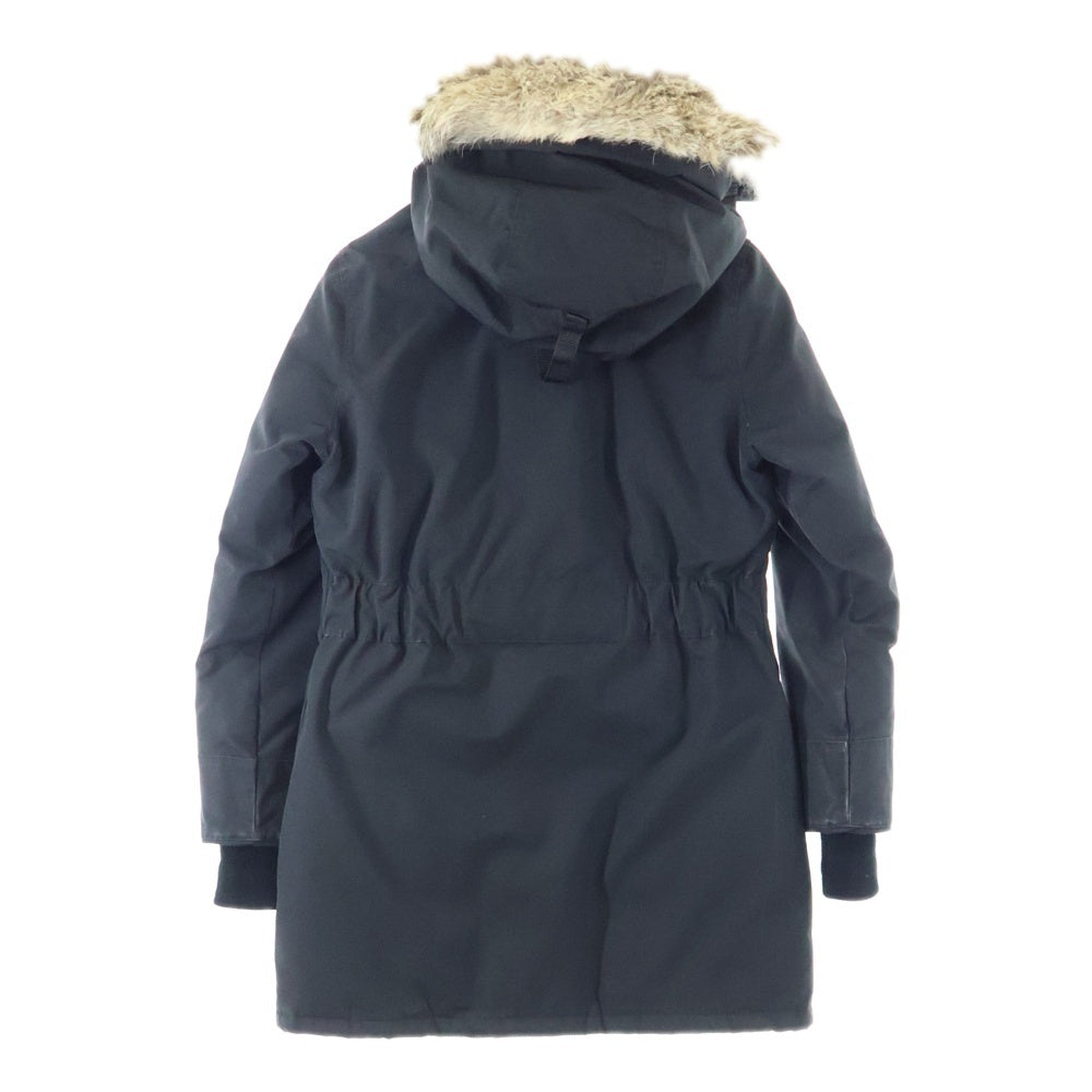CANADA GOOSE(カナダグース) TRILLIUM PARKA 6660LA トリリウムパーカー ワッペンロゴ ジップアップ フード付きダウンジャケット レディース ブラック