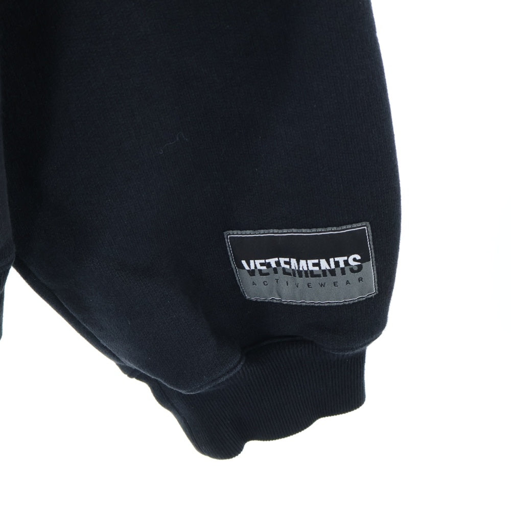 VETEMENTS(ヴェトモン) 21SS SWEET LOGO HOODY UE51TR770B スウィートロゴ プルオーバーパーカー ブラック