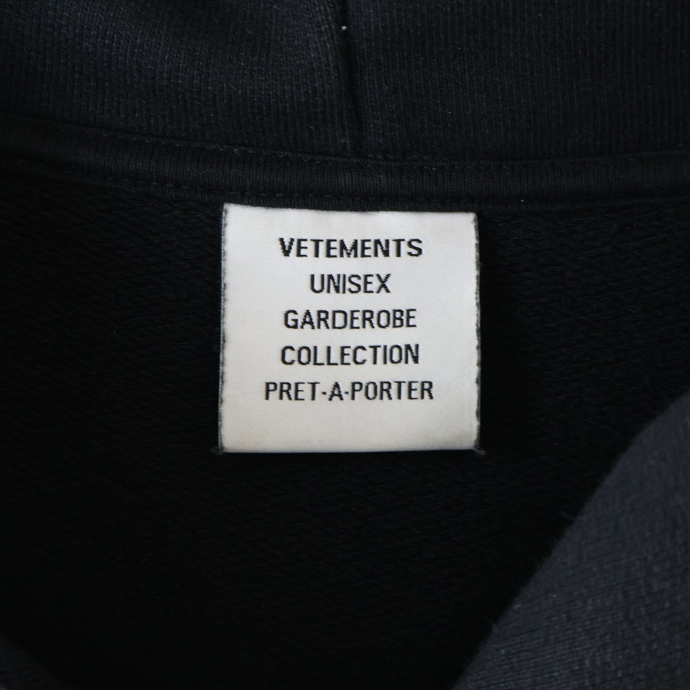 VETEMENTS(ヴェトモン) 21SS SWEET LOGO HOODY UE51TR770B スウィートロゴ プルオーバーパーカー ブラック