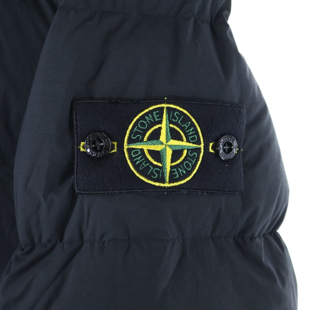 STONE ISLAND(ストーンアイランド) 24AW SEAMLESS TUNN EL NYLON DOWN 811543028 ダウンジャケット スタンドカラー ナイロン ジップアップジャケット ブラック