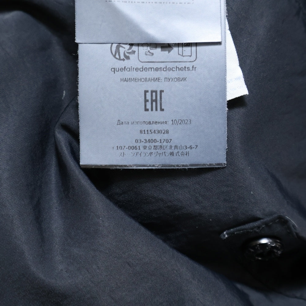 STONE ISLAND(ストーンアイランド) 24AW SEAMLESS TUNN EL NYLON DOWN 811543028 ダウンジャケット スタンドカラー ナイロン ジップアップジャケット ブラック