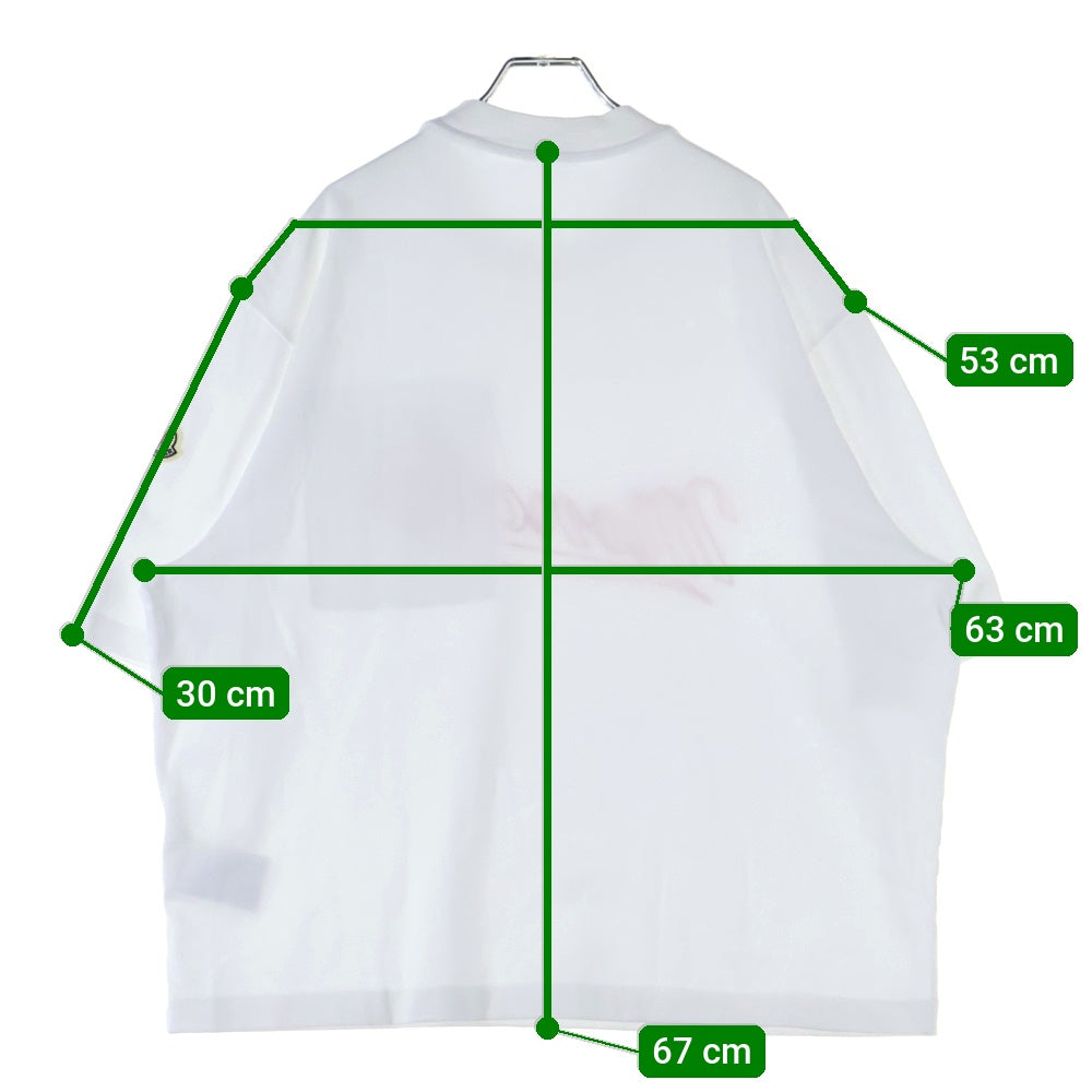 MONCLER(モンクレール) ロゴ刺繍 クルーネック 半袖Tシャツ カットソー ホワイト I10918C00005 899H5