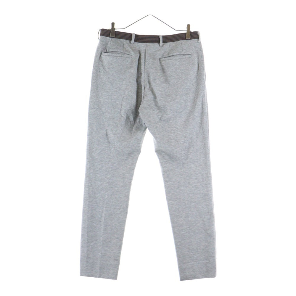 ESTNATION(エストネーション) ベルトデザイン センタープレス スウェットパンツ グレー